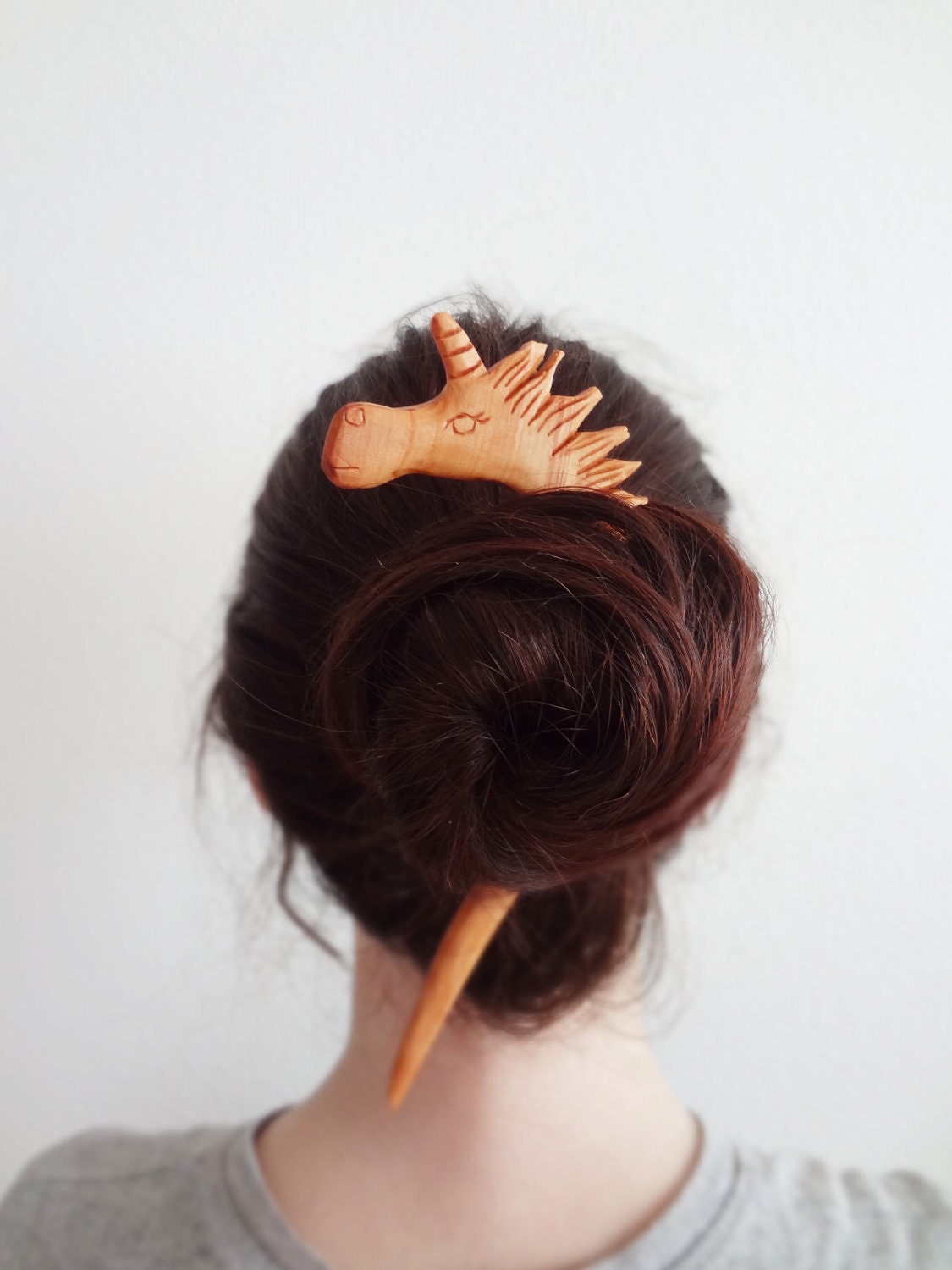 horse hair stick tribal art unicorn