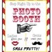 Photo Booth Sign  - Ladies and Gents - Red and Yellow - Photo Booth Props -  wedding, birthdays - Classic Photo Booth SIgn Series