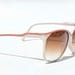 Amazing Vintage Sunglasses Cream with Red Stripes Retro SO HOT