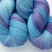 Hand Dyed Lace Yarn - Superwash Merino Lace Weight in  Hydrangea Colorway