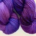 MCN Sock Yarn - Merino Cashmere Nylon Fingering Weight Yarn in Deep Amethyst Colorway