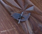 Oxidised Copper Lovebird Toggle Clasp