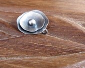 Oxidised Silver Poppy Clasp