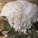 1950s wedding hat turban modernist cloche NOS with original tags  by Miss Lillian for Vogue Bridals in Modern Bride veil