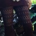 Brown Tribal Cut  Zumi Pants - adjustable skirt length