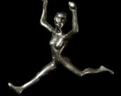 Dancing Figure 'Dolossie' in sterling silver