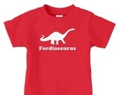 Personalized dinosaur t-shirt featuring brontosaurus, kids dinosaur birthday t shirts