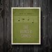 Rue's Song Hunger Games Inspired Poster 11" x 14" in Green