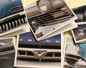 Vintage Car Cards or Gift Tags or thank you cards mini cards (set of 6) / train engine cards / vintage wheels