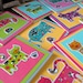 Cat Mini Cards (set of 5) neon