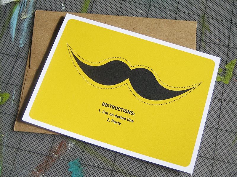 Must-Have Mustache - Greeting Card
