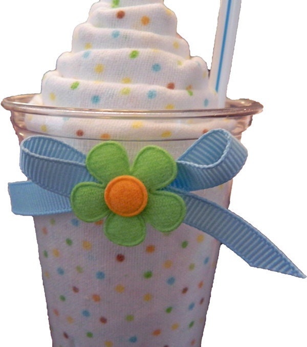 Receiving Blanket Milkshake - Unique Baby Shower Gifts and Favors baby blanket girl boy neutral