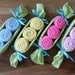Baby Washcloth Pea Pod - Unique Baby Shower Gifts and Favors infant washcloth cute boy girl neutral