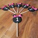 Cupcake Toppers: Minnie Mouse - Pink, White & Black Party Decorations kids birthday girl ribbon polka dot