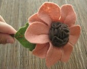 Sun Kissed Miss Eco Friendly Felt Headband in Peach