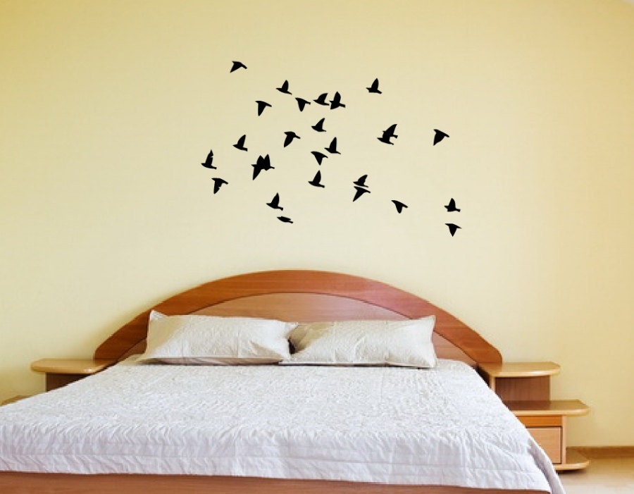 Flock of Birds in Flight Vinyl Wall Decal 22163