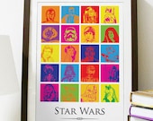 Star Wars Pop Art A3 Poster Print
