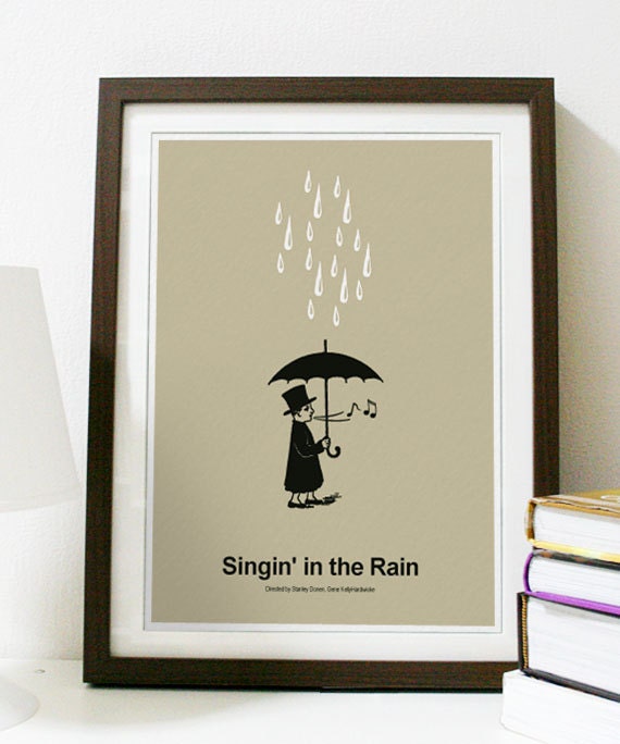 Singing In The Rain - Classic Movie Poster A3 Print