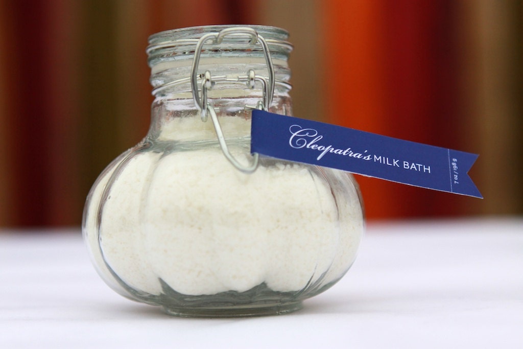 Egyptian Birthday Party Favor Cleopatra Milk Bath Labels Personalized