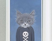 Framed Fine Art Print - Henry - Cats In Clothes by Heather Mattoon