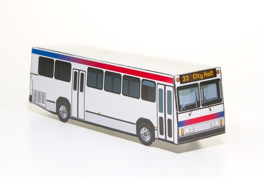 City Bus - papercraft bus