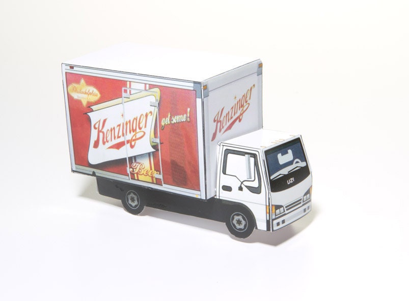 Beer Truck - paper toy truck