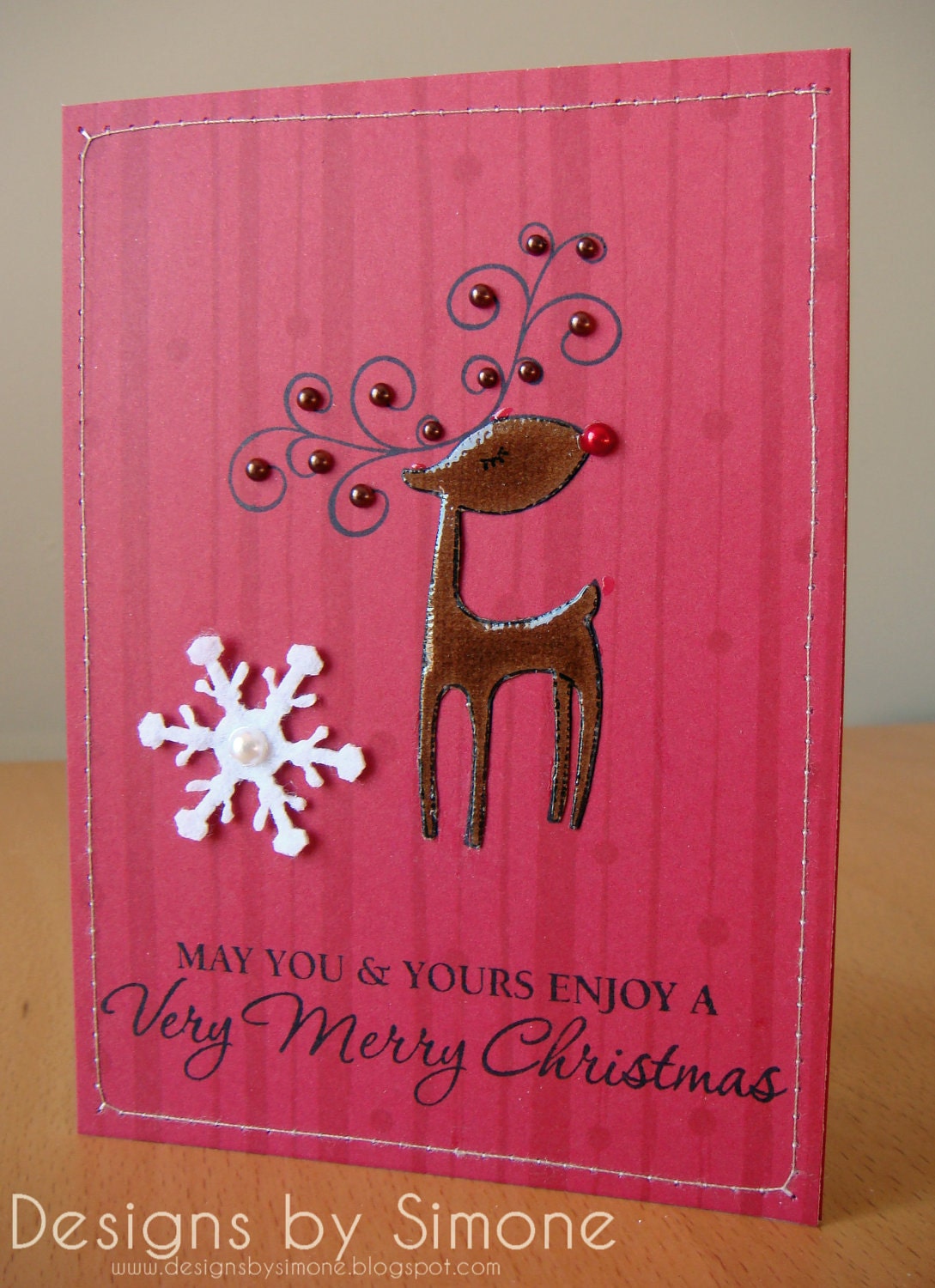 Very Merry Rudolph Card