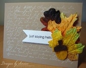 Fall Leaves Hello Card