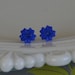 Electric Blue Flower Earrings