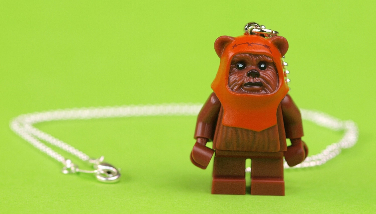 Ewok LEGO Star Wars minifigure necklace
