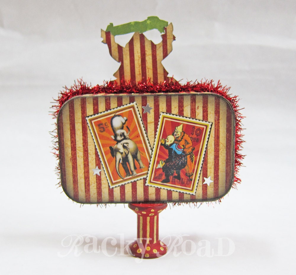 Circus Clowns and Lions: Altered Altoid Tin
