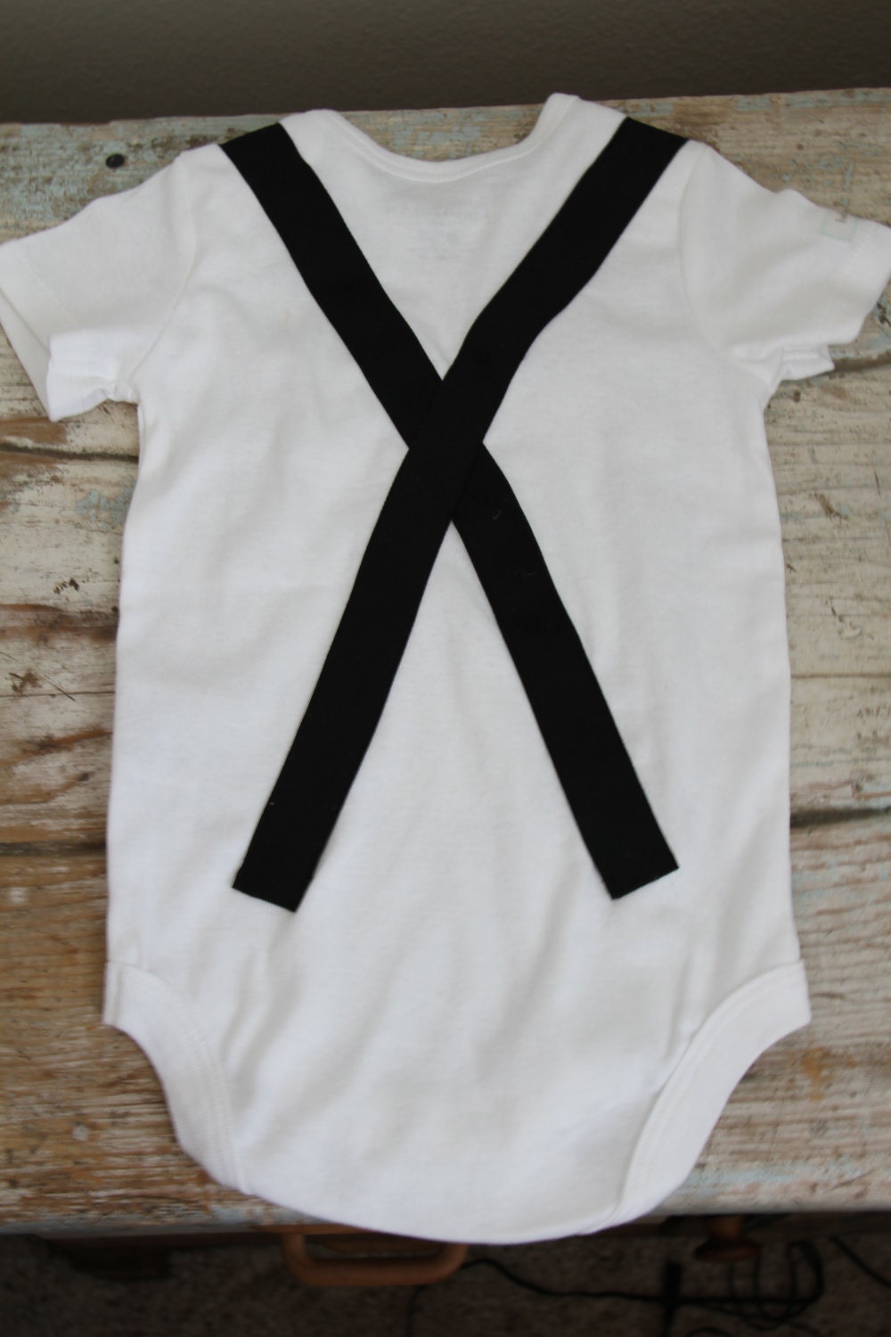 Boy's Bow Tie Suspender Onesie ... Perfect for a Wedding
