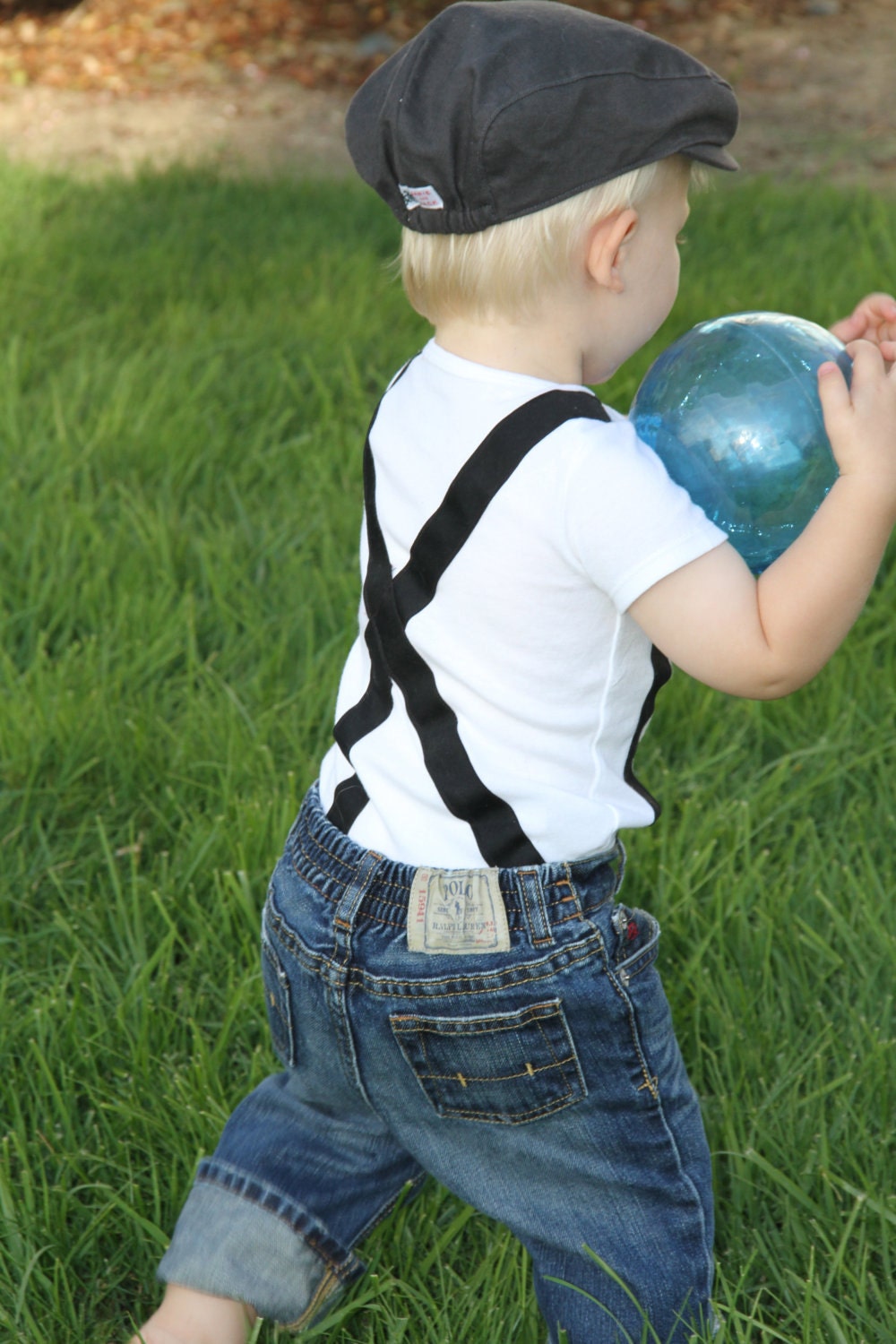 Boy's Suspender Onesie