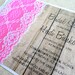 Rustic Lace Bridal Shower Invitation Magenta and Wood (FREE SHIPPING within the US)