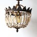r e s e r  v e d Antique French Crystal & Bronze Chandelier