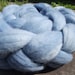sky blue indigo dyed merino top 4 oz