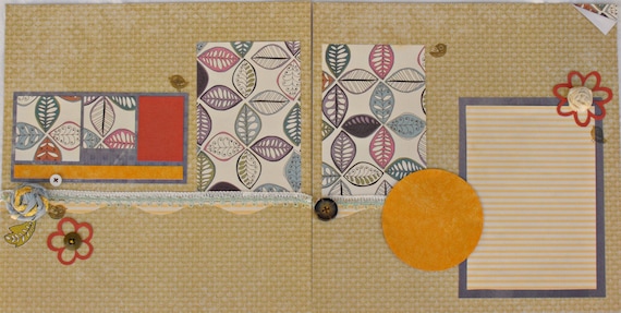 Vacation/Summer Scrapbook Pages - Premade 12x12