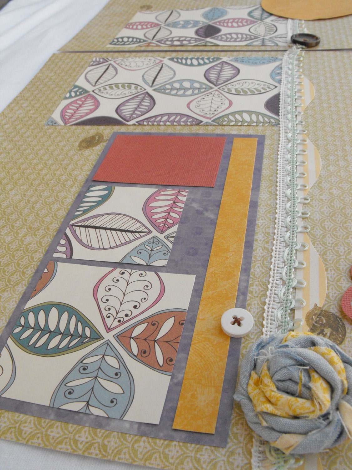 Vacation/Summer Scrapbook Pages - Premade 12x12