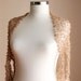 Beige Shrug - Bridal Bolero  - Neutral Chic Elegant Womens Sweater Knit - Spring Summer Fashion - Wedding Accessories - Dreamy Tan