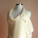Sparkled Scarf in Creme - Off white Shawl - Chic Elegant Bridal Wrap - Women Accessories - Knit Fashion