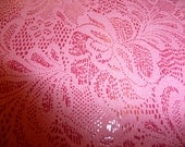12"x12" Two Tone Pink Glittery Floral Lace looking Pattern Flower print Leather hide - PeggySueAlso - PeggySueAlso