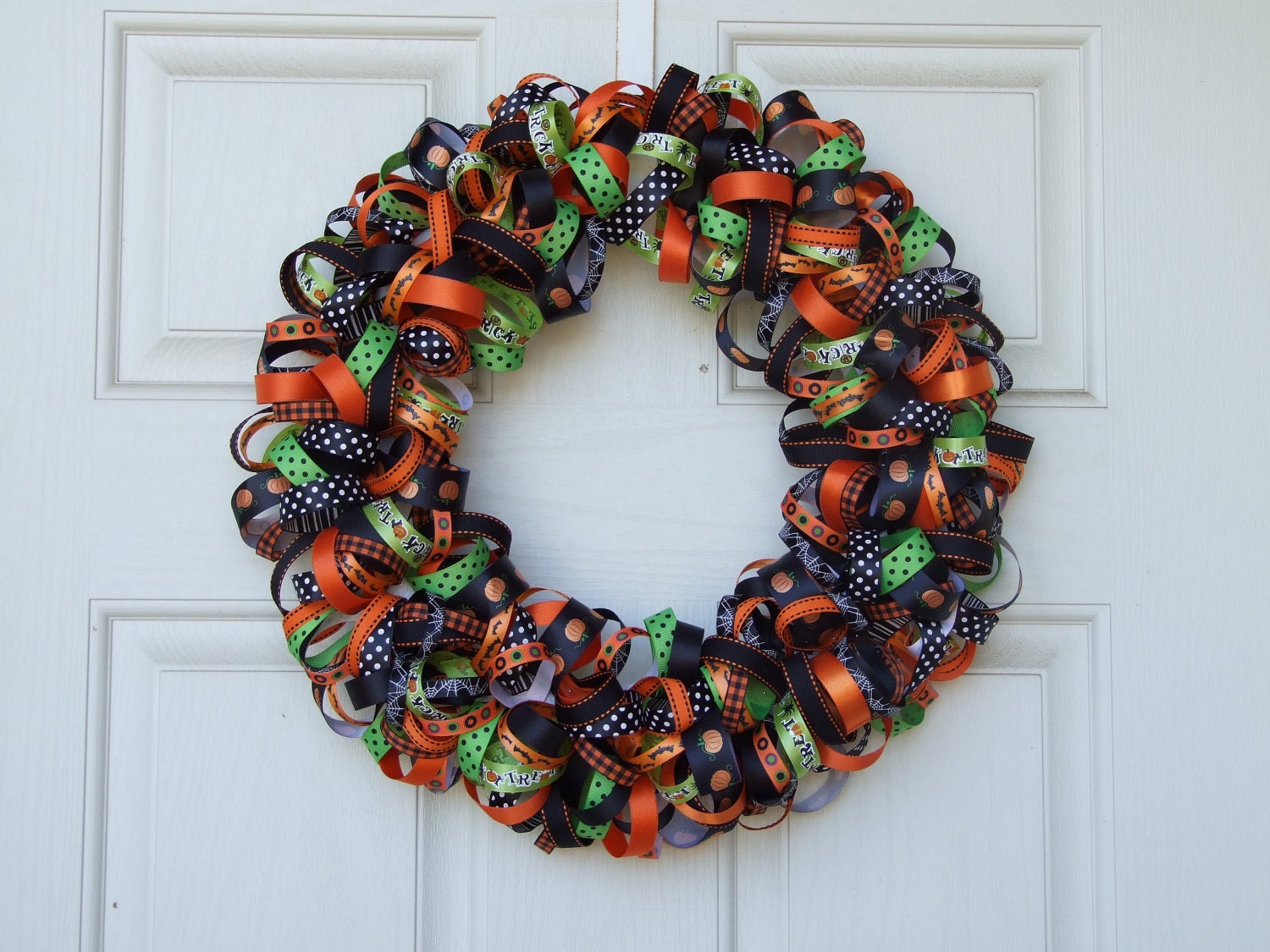 Halloween Ribbon Wreath