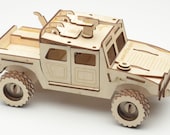 Laser Cut Puzzle Model - Humvee