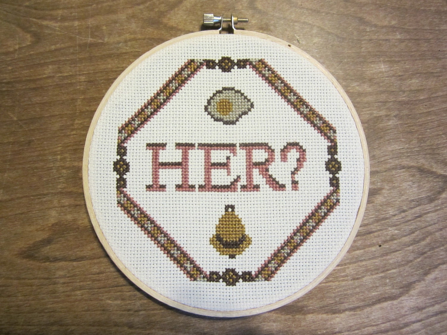 PATTERN Arrested Development Cross Stitch "Her" Anne Bland Egg