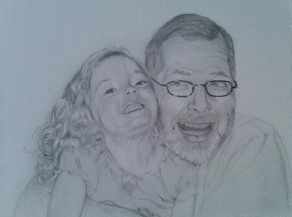 Great for Father's Day- Custom Graphite Portrait 5x7