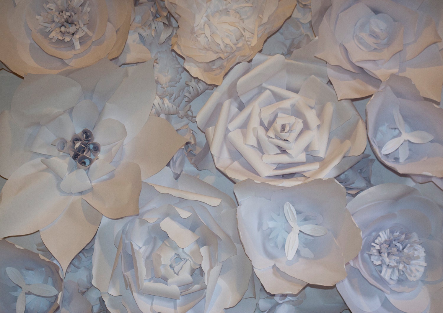 Photography Portrait Background Backdrop - Beautiful Paper Flowers