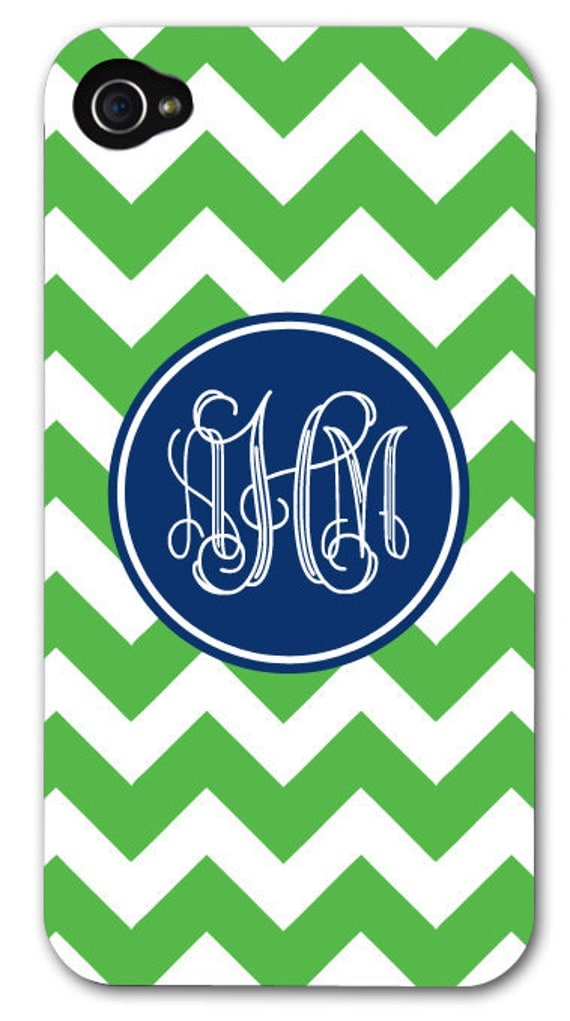A Modern Style monogrammed iPhone case
