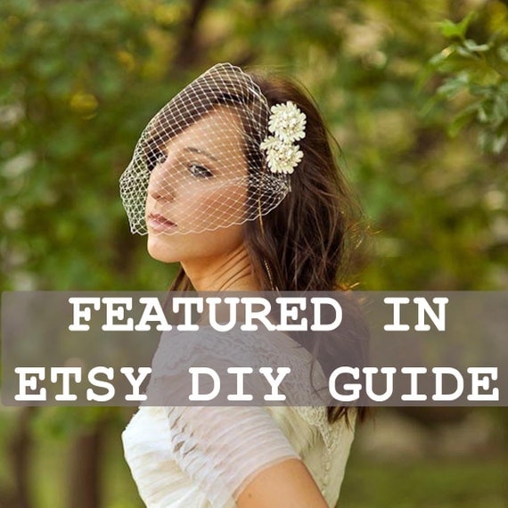 DIY Veil Kit Half Birdcage - ALL materials included