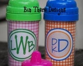 Personalized Spill Proof Sippy Cup - Monogram