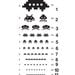 8x10 print Space Invaders Eye Chart
